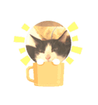 おもしろい猫（個別スタンプ：3）
