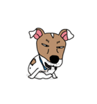 ぷよ ジャック ラッセル テリア犬 アニメ 5（個別スタンプ：17）