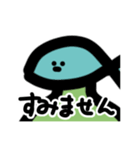 魚の顔をした人間（個別スタンプ：14）