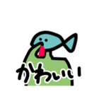 魚の顔をした人間（個別スタンプ：21）