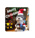 羊毛フェルトの動物のクリスマスとお正月（個別スタンプ：2）