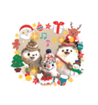 羊毛フェルトの動物のクリスマスとお正月（個別スタンプ：10）