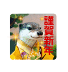 羊毛フェルトの動物のクリスマスとお正月（個別スタンプ：13）