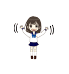 制服の女の子のスタンプ【東京女学館編】（個別スタンプ：3）