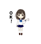 制服の女の子のスタンプ【東京女学館編】（個別スタンプ：15）