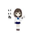 制服の女の子のスタンプ【東京女学館編】（個別スタンプ：16）