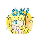 少女とミニキャラMAX！！！！（個別スタンプ：3）