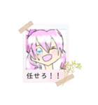 少女とミニキャラMAX！！！！（個別スタンプ：19）
