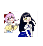 少女とミニキャラMAX！！！！（個別スタンプ：37）