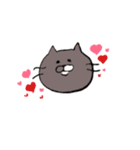 ぽちゃ猫むくちゃん（個別スタンプ：1）