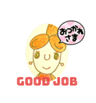 *葉ppy*～yes.no  挨拶 返事（個別スタンプ：1）