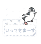 ヒゲペンギンのメッセージスタンプ 冬（個別スタンプ：9）