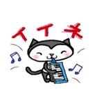 クロにゃんの基本の動き3  - 冬 -（個別スタンプ：3）
