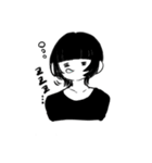 ウルフヘアな女子（個別スタンプ：2）