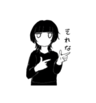 ウルフヘアな女子（個別スタンプ：30）