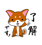 柴犬そらこ【敬語ver.】（個別スタンプ：4）