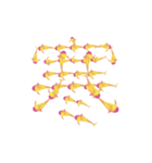 イルカ文字(sunset)（個別スタンプ：37）