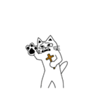 ネコとはち（個別スタンプ：11）