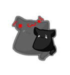 モノクロねこねこ（個別スタンプ：19）