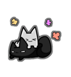 モノクロねこねこ（個別スタンプ：37）