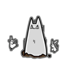 モノクロねこねこ（個別スタンプ：40）