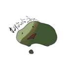 青いキャラとスライム（個別スタンプ：2）