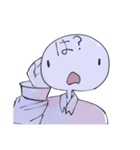 青いキャラとスライム（個別スタンプ：5）