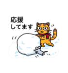 【トラねこ】トラちゃん2(冬) 毎日使える！（個別スタンプ：19）