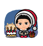 Xmas年始琉球あぎじゃび（個別スタンプ：4）