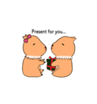 【カピバラ】かっぴーのクリスマス（個別スタンプ：34）