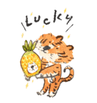 dooggyy happy tigerther！ 日語（個別スタンプ：31）