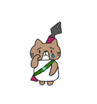豊岡高校ねこスタンプ。（個別スタンプ：7）