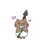豊岡高校ねこスタンプ。（個別スタンプ：11）