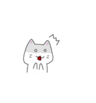 頑張るクソスタンプ【相槌・返事】しろねこ（個別スタンプ：9）