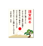 飛び出す 大人の敬語 年賀状 2022年（個別スタンプ：15）