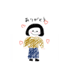 おかっぱの女の子(1)（個別スタンプ：6）