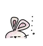 ぷりぷりうさぎ。（個別スタンプ：4）