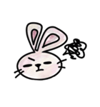 ぷりぷりうさぎ。（個別スタンプ：8）
