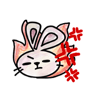 ぷりぷりうさぎ。（個別スタンプ：12）