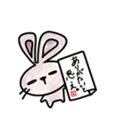 ぷりぷりうさぎ。（個別スタンプ：18）