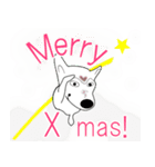 柴犬白柴ワンのクリスマスとお正月（賀正）（個別スタンプ：3）