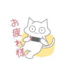 メデカのうさぎとねこ（個別スタンプ：5）