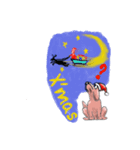わん子 X’mas クリスマス（個別スタンプ：4）