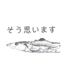 手描きイラスト 日常デカ文字 ネコ お花 猿（個別スタンプ：7）