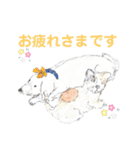 手描きイラスト 日常デカ文字 ネコ お花 猿（個別スタンプ：25）