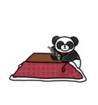ネックストラップ・パンダ(冬)（個別スタンプ：29）