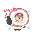 ヘンテコおじさんクリスマスバージョン2（個別スタンプ：16）