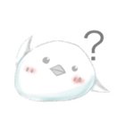 まるまるしたしろいとり(日常)（個別スタンプ：2）