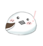 まるまるしたしろいとり(日常)（個別スタンプ：3）