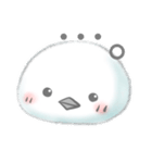 まるまるしたしろいとり(日常)（個別スタンプ：4）
